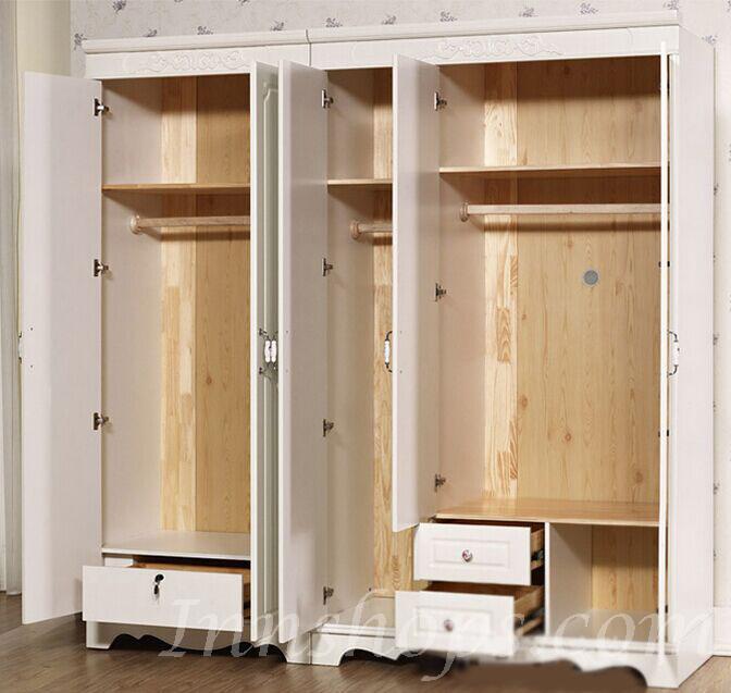 歐陸華麗 實木衣櫃 可組合2+3 85cm/128cm (IS1175)