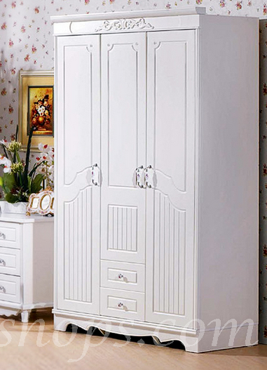 歐陸華麗 實木衣櫃 可組合2+3 85cm/128cm (IS1193)