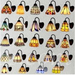地中海彩玻璃 壁燈 (IS2092)