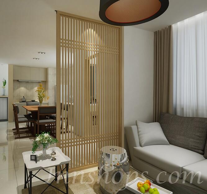  訂造 中式玄關客廳裝飾實木屏風 (IS5020)