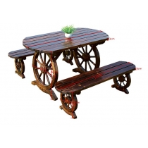 戶外碳化防腐木桌椅 (IS5109)