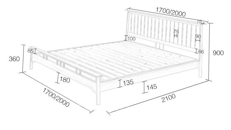 雙人床呎吋選擇 : 5呎 / 6呎 床褥