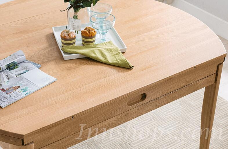 北歐系列 白橡木伸縮餐桌 *135cm (IS5714)