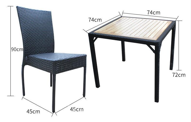 戶外傢俱 仿藤桌椅套裝 *一桌4椅 (IS5755)