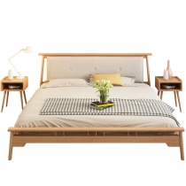 北歐實木系列 白橡木雙人床*5呎/6呎 (不包床褥)(IS5710)