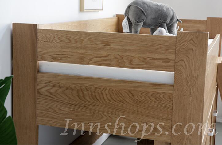 北歐系列 白橡木實木組合床 高架床 *可訂做 (不包床褥)(IS5879)