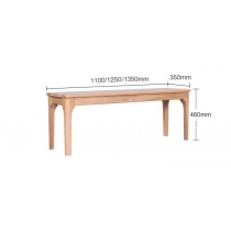 北歐實木系列 白橡木長凳*3呎7/4呎1/4呎5 (IS3180)