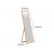 北歐實木系列 白橡木鏡*1呎10 (IS4938)