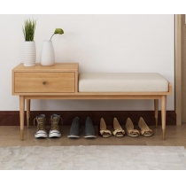 北歐系列 實木換鞋凳 3呎7 (IS5782)