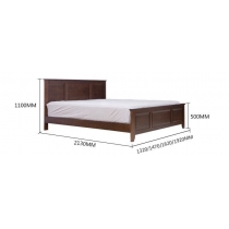 A北歐實木系列 白橡木雙人床油壓床*4呎/4呎半/５呎/6呎(不包床褥) (IS5881)