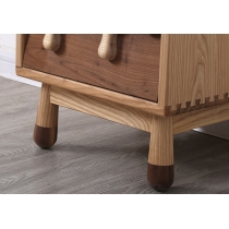 北歐實木系列 黑胡桃木+白橡木床頭櫃*1呎5 (IS5101)