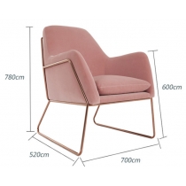 鐵藝系列 單人梳化椅子*1呎7(IS4810)