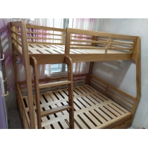 北歐實木系列 白橡木碌架床*可訂造呎吋(不包床褥) (IS5971)