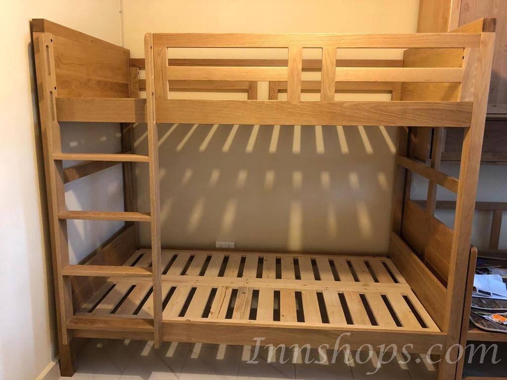 北歐實木系列 白橡木碌架床*可訂造呎吋 (不包床褥)(IS5957)