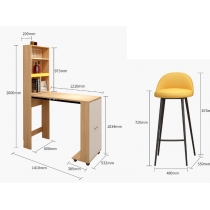 北歐品味系列 伸縮bar枱bar椅*4呎7 (IS6369)