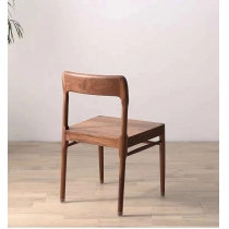 北歐實木黑胡桃木餐桌椅組合 *可以自訂尺寸(IS1206)