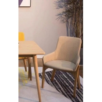 北歐實木白橡木系列餐桌椅子 1呎6(IS3956)