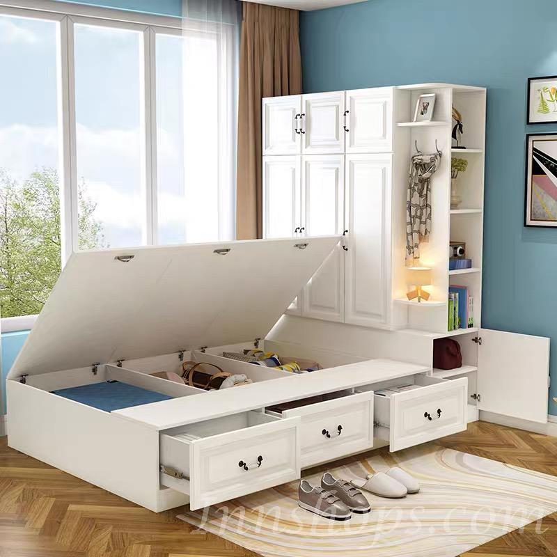 訂造歐式系列 衣櫃床 油壓床 小朋友床 (不包床褥)(IS1291)