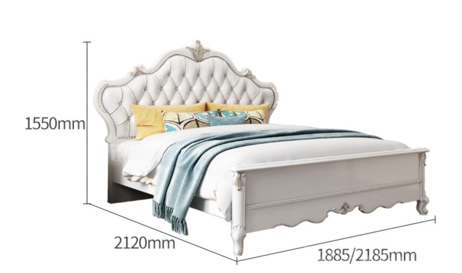 法式貴族實木 公主床*6呎(不包床褥)(IS4906)