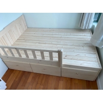 北歐實木系列 松木木床 小朋友床 *可訂造呎吋(不包床褥) (IS6283)