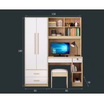 北歐品味系列 2門衣櫃電腦枱組合 150cm/190cm (IS6765)