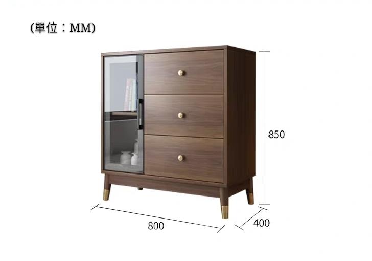 北歐格調系列 書櫃置物櫃餐邊櫃 80cm (IS6091)