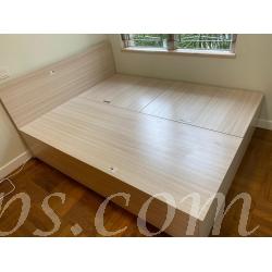 訂造 儲物床 連床頭板櫃桶 *可自訂呎吋 (不包床褥)(IS6838)
