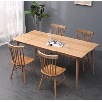 北歐實木系列 白橡木伸縮餐桌椅子 (120cm-160cm)/(140-180cm)(IS7184)