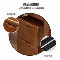 中式實木書桌學習桌 電腦桌學生桌椅 家用寫字桌椅套裝 140cm (IS1959)