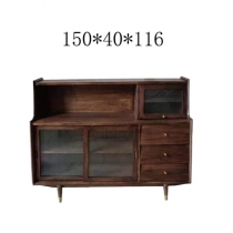 芬蘭松木系列 實木餐邊櫃 小戶型收納家用儲物櫃碗櫃120cm/150cm（IS8050）