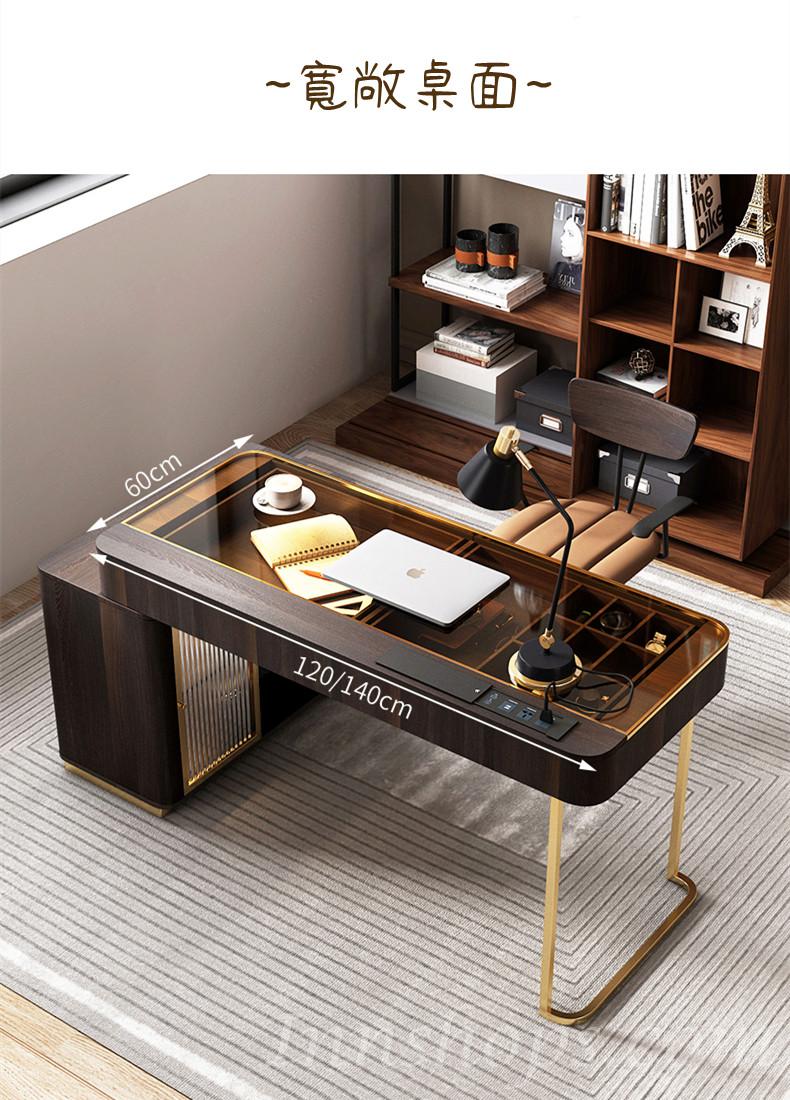 Italian style意式輕奢,書桌電腦桌 辦公桌 120/140cm (IS0627)