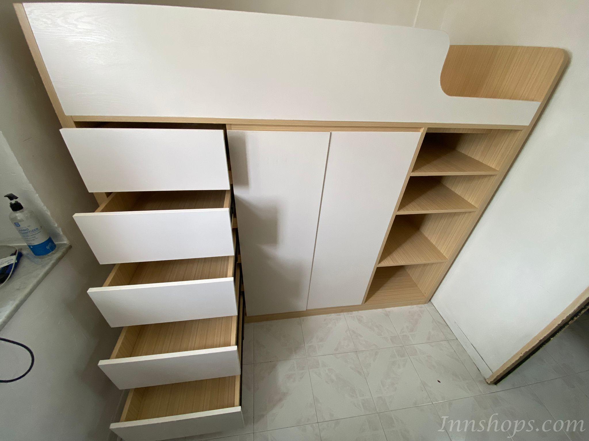 訂造 組合床+衣櫃+梯櫃+櫃桶 *可自訂呎吋(不包床褥)(IS5912)