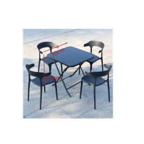戶外室外休閒洽談折疊桌 外擺餐桌椅子60cm/70cm/80cm/110cm(IS8326）