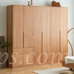 訂造傢俬白橡木糸列北歐實木系列白橡木衣櫃*可訂造呎吋(IS6833)
