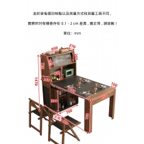  北歐伸縮可折疊餐桌椅組合/儲物餐邊櫃飯枱（IS8090）