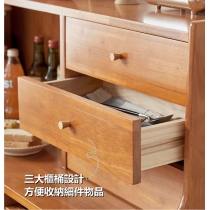 日式實木橡木 餐邊櫃儲物櫃*125cm (IS8932)