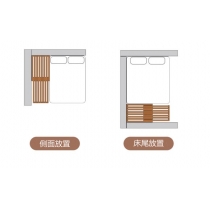 日式實木橡木 可伸縮折疊單人床 雙人床 推拉榻榻米排骨架床*90/120/150cm (IS8983)