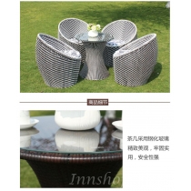 商業客戶訂購產品系列 戶外傢具仿藤桌椅套裝* (IS7726)