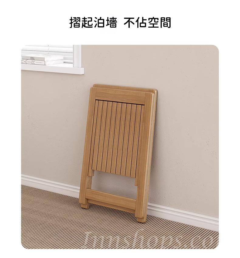 日式スタイル系列 摺疊 圓型 餐枱 餐椅 120cm / 140cm x 110cm x 75cm (IS9057)