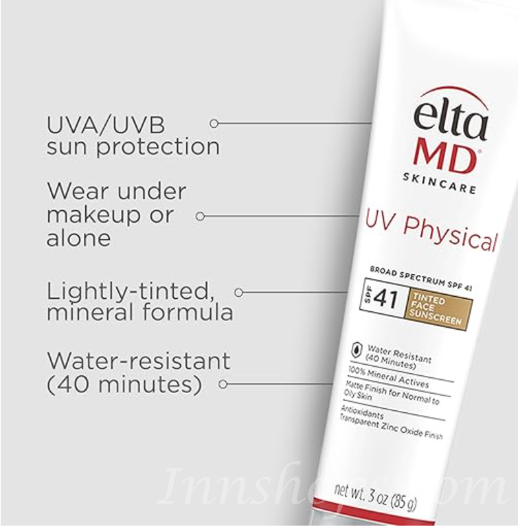 elta MD - 純物理舒緩防曬霜 SPF 41 (Tinted) - 敏感 & 術後肌膚 85g/3oz - [平行進口]_IS_ELT_001