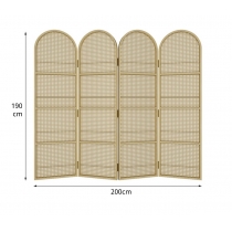 日式簡約 可放雜誌 藤編屏風 100cm/150cm*4cm*190cm (IS9181)