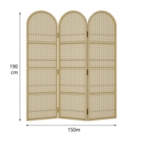 日式簡約 可放雜誌 藤編屏風 100cm/150cm*4cm*190cm (IS9181)