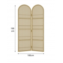 日式簡約 可放雜誌 藤編屏風 100cm/150cm*4cm*190cm (IS9181)