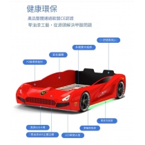 兒童汽車床 保時捷跑車 床法拉利賽車*90cm/120cm  (IS9182)