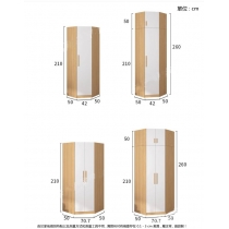 時尚系列 L型衣櫃組合 轉角衣櫃*40cm/42cm/70.7cm/80cm/120cm  (IS9185)