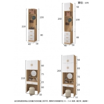 時尚系列 L型衣櫃組合 轉角衣櫃*40cm/42cm/70.7cm/80cm/120cm  (IS9185)