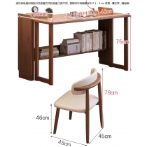 日式實木可伸縮折疊書桌 簡易工作台省空間電腦桌*80cm/100cm/120cm/140cm (IS9198)