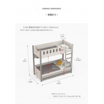 兒童皇國 碌架床配三櫃桶/子母床小朋友床 90/100/120/135/150cm（IS9208）