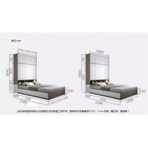 北歐摩登系列 衣櫃床 榻榻米床*120cm/135cm/150cm/180cm (IS9221)