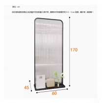 長虹玻璃屏風 隔斷客廳 玄關遮擋掛衣置物架*60cm/80cm/100cm (IS9226)